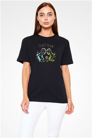 Daft Punk Siyah Unisex Tişört T-Shirt - TişörtFabrikası