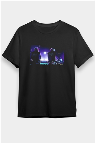 Daft Punk Siyah Unisex Tişört T-Shirt - TişörtFabrikası