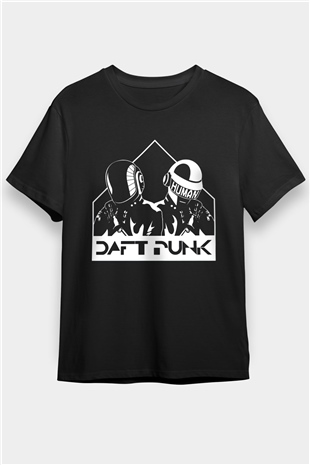 Daft Punk Siyah Unisex Tişört T-Shirt - TişörtFabrikası