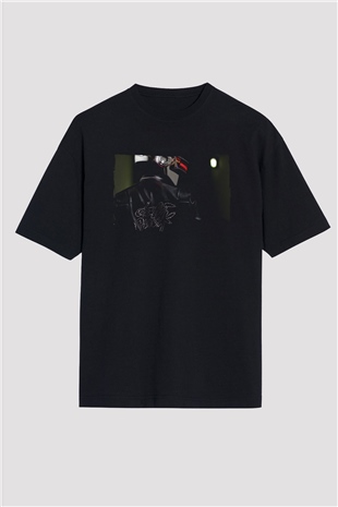 Daft Punk Siyah Oversize Tişört Oversize T-shirt - TişörtFabrikası