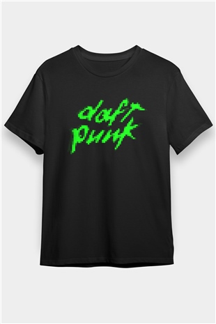 Daft Punk Siyah Unisex Tişört T-Shirt - TişörtFabrikası