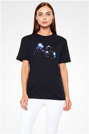 Daft Punk Siyah Unisex Tişört T-Shirt - TişörtFabrikası