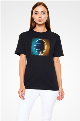 Daft Punk Siyah Unisex Tişört T-Shirt - TişörtFabrikası