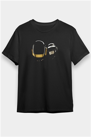 Daft Punk Siyah Unisex Tişört T-Shirt - TişörtFabrikası