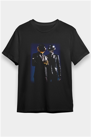 Daft Punk Siyah Unisex Tişört T-Shirt - TişörtFabrikası