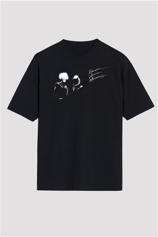 Daft Punk Siyah Oversize Tişört Oversize T-shirt - TişörtFabrikası