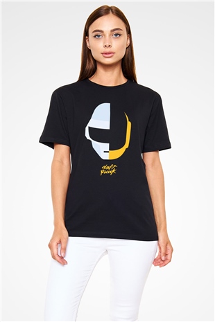 Daft Punk Siyah Unisex Tişört T-Shirt - TişörtFabrikası