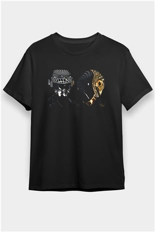 Daft Punk Siyah Unisex Tişört T-Shirt - TişörtFabrikası