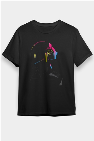 Daft Punk Siyah Unisex Tişört T-Shirt - TişörtFabrikası