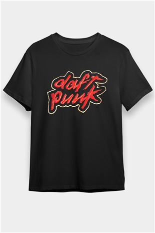 Daft Punk Siyah Unisex Tişört T-Shirt - TişörtFabrikası