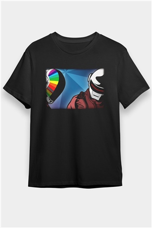 Daft Punk Siyah Unisex Tişört T-Shirt - TişörtFabrikası