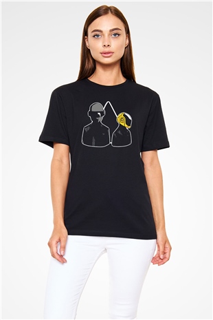Daft Punk Siyah Unisex Tişört T-Shirt - TişörtFabrikası