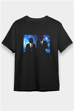Daft Punk Siyah Unisex Tişört T-Shirt - TişörtFabrikası