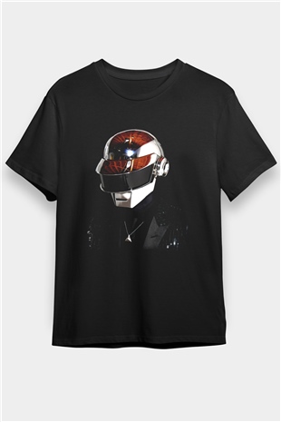 Daft Punk Siyah Unisex Tişört T-Shirt - TişörtFabrikası