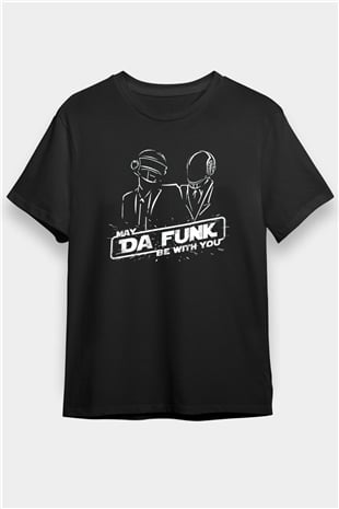 Daft Punk Siyah Unisex Tişört T-Shirt - TişörtFabrikası