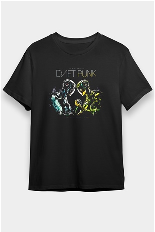 Daft Punk Siyah Unisex Tişört T-Shirt - TişörtFabrikası