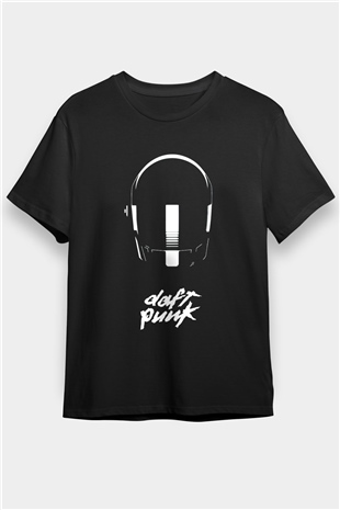 Daft Punk Siyah Unisex Tişört T-Shirt - TişörtFabrikası