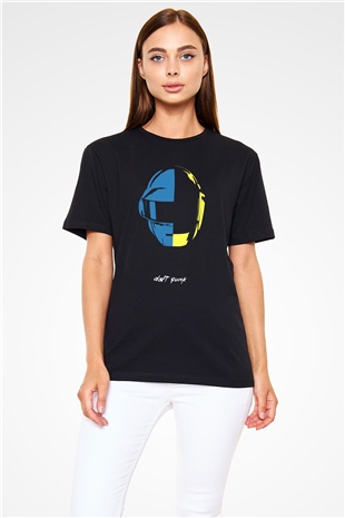 Daft Punk Siyah Unisex Tişört T-Shirt - TişörtFabrikası