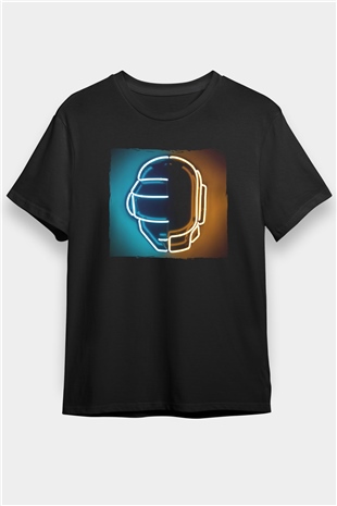 Daft Punk Siyah Unisex Tişört T-Shirt - TişörtFabrikası