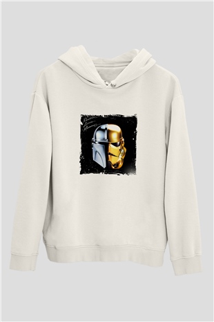 Daft PunkBaskılı Beyaz Hoodie