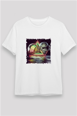 Daft PunkBaskılı Beyaz Tişört