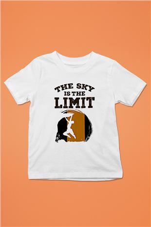 Dağcılık Baskılı Unisex Beyaz Çocuk Tişört - Tshirt