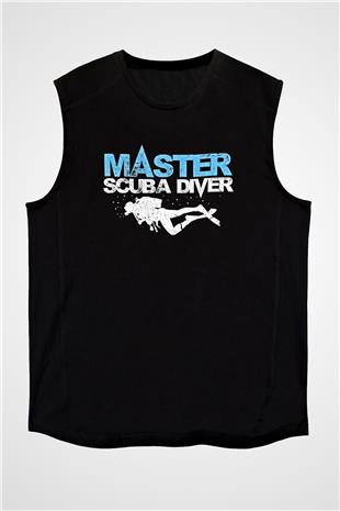 Dağcılık - Mountaineering Baskılı Unisex Siyah Kolsuz Tişört