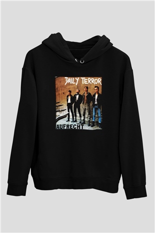 Daily Terror Siyah Unisex Hoodie
