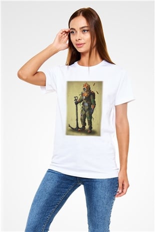 Dalgıç Beyaz Unisex Tişört T-Shirt - TişörtFabrikası