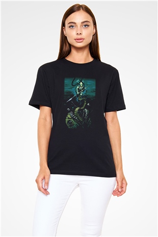 Dalgıç Siyah Unisex Tişört T-Shirt - TişörtFabrikası