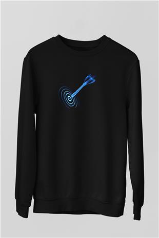 Dalgıçlık - Mountaineering Baskılı Unisex Siyah Sweatshirt