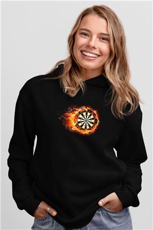 Dalgıçlık - Mountaineering Baskılı Unisex Siyah Hoodie