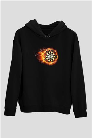 Dalgıçlık - Mountaineering Baskılı Unisex Siyah Hoodie