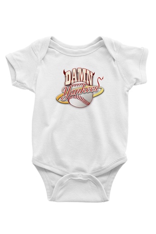 Damn Yankees Beyaz Bebek Body - Zıbın