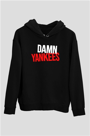 Damn Yankees Siyah Unisex Hoodie