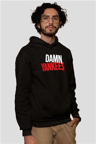 Damn Yankees Siyah Unisex Hoodie