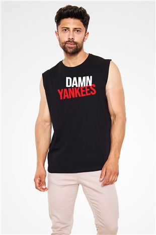 Damn Yankees Siyah Unisex Kolsuz Tişört