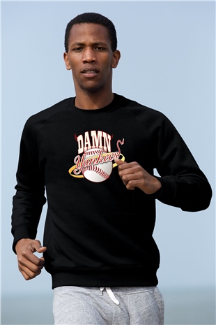 Damn Yankees Siyah Unisex Sweatshirt