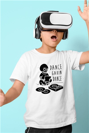 Dance Gavin Dance Beyaz Unisex Çocuk Tişört