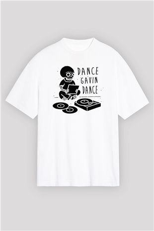 Dance Gavin Dance Beyaz Oversize Tişört Oversize T-shirt - TişörtFabrikası