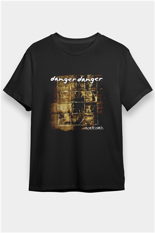 Danger Danger Baskılı Unisex Siyah Tişört