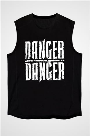 Danger Danger Siyah Unisex Kolsuz Tişört