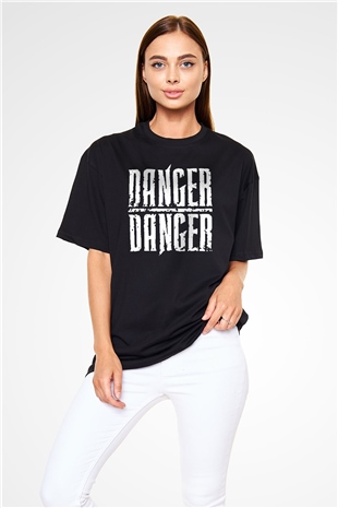 Danger Danger Siyah Oversize Tişört Oversize T-shirt - TişörtFabrikası