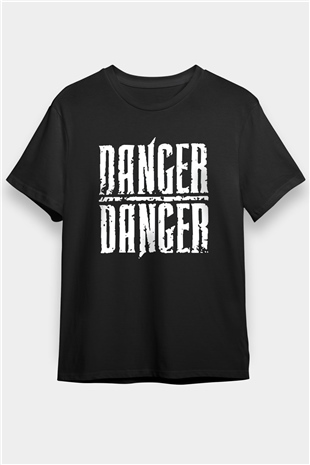 Danger Danger Siyah Unisex Tişört T-Shirt - TişörtFabrikası