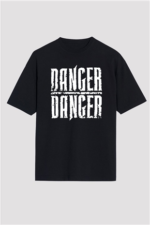 Danger Danger Siyah Oversize Tişört Oversize T-shirt - TişörtFabrikası