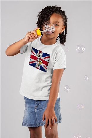 Danger Mouse Beyaz Unisex Çocuk Tişört