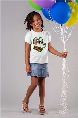 Danger Mouse Beyaz Unisex Çocuk Tişört