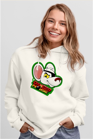 Danger Mouse Beyaz Unisex Hoodie