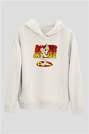 Danger Mouse Beyaz Unisex Hoodie