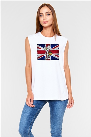 Danger Mouse Beyaz Unisex Kolsuz Tişört